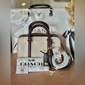 NWT Coach Ruby Satchel 25 In Colorblock (Chalk Multi)